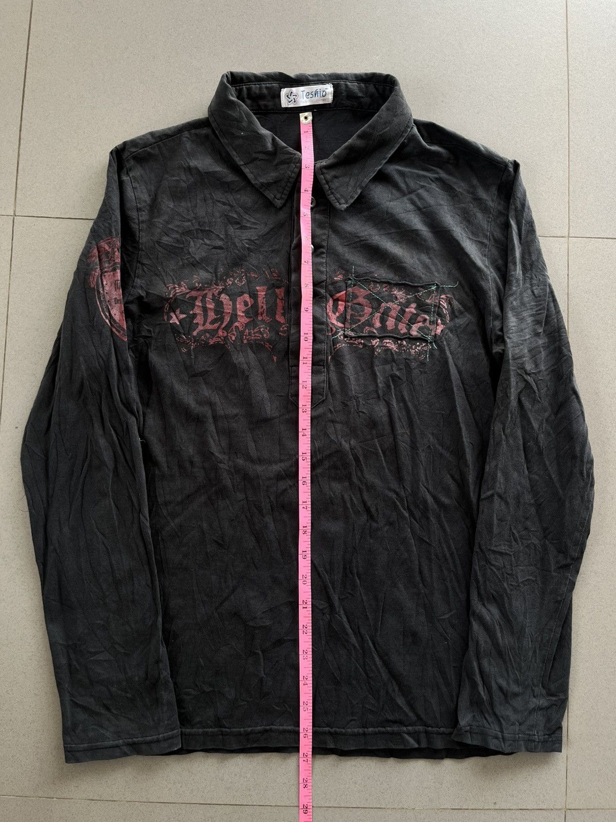 If Six Was Nine JAPANESE TESHIO POEM SKULL SEDITIONARIES VKEI PUNK STYLE Size US M / EU 48-50 / 2 - 14 Thumbnail
