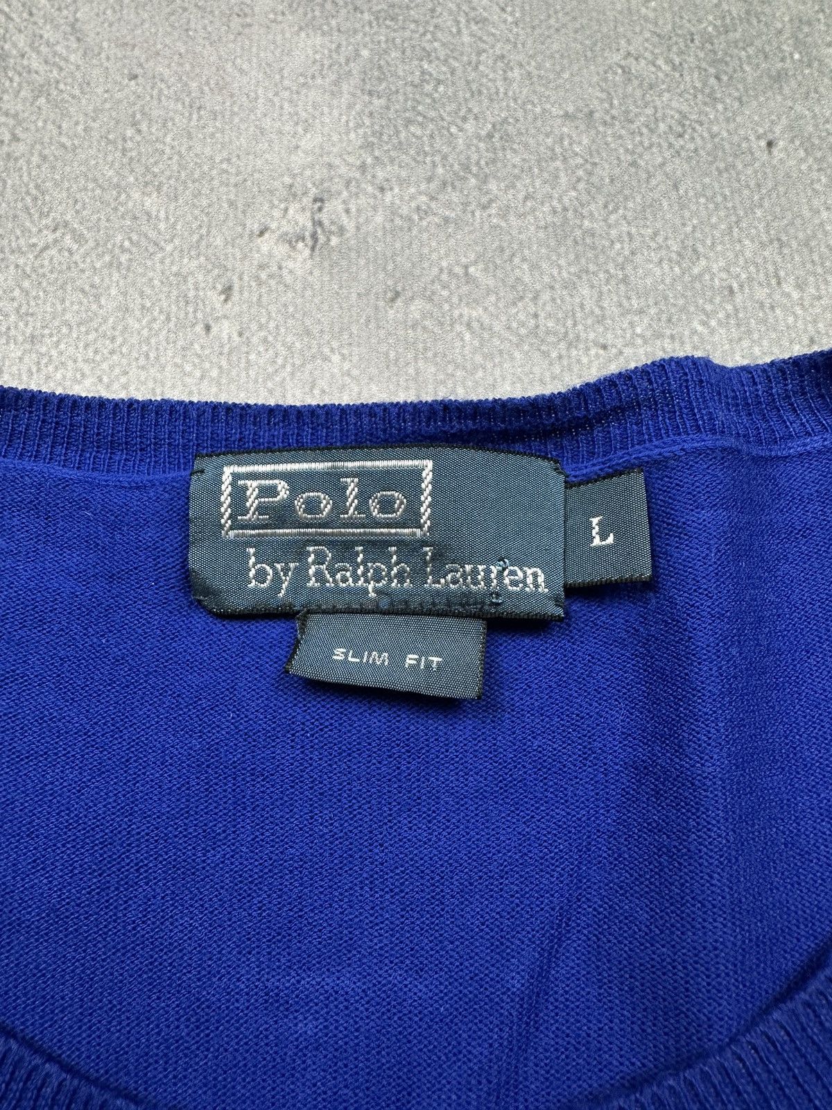 Polo Ralph Lauren Polo Ralph Lauren Blue y2k Sweater Yellow Pony 90s Lux 00s Size US L / EU 52-54 / 3 - 6 Thumbnail
