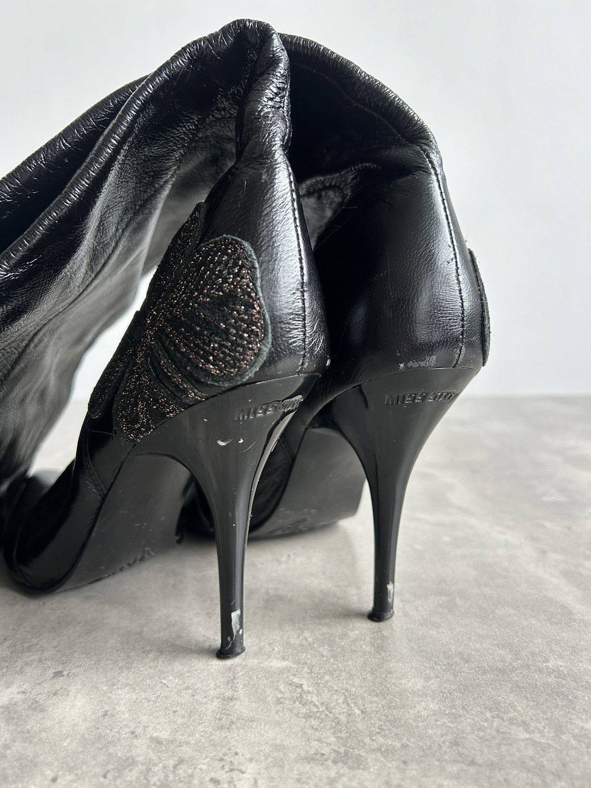 Miss Sixty Miss Sixty Vintage Y2K heels boots leather with applique Size US 7 / IT 37 - 11 Thumbnail