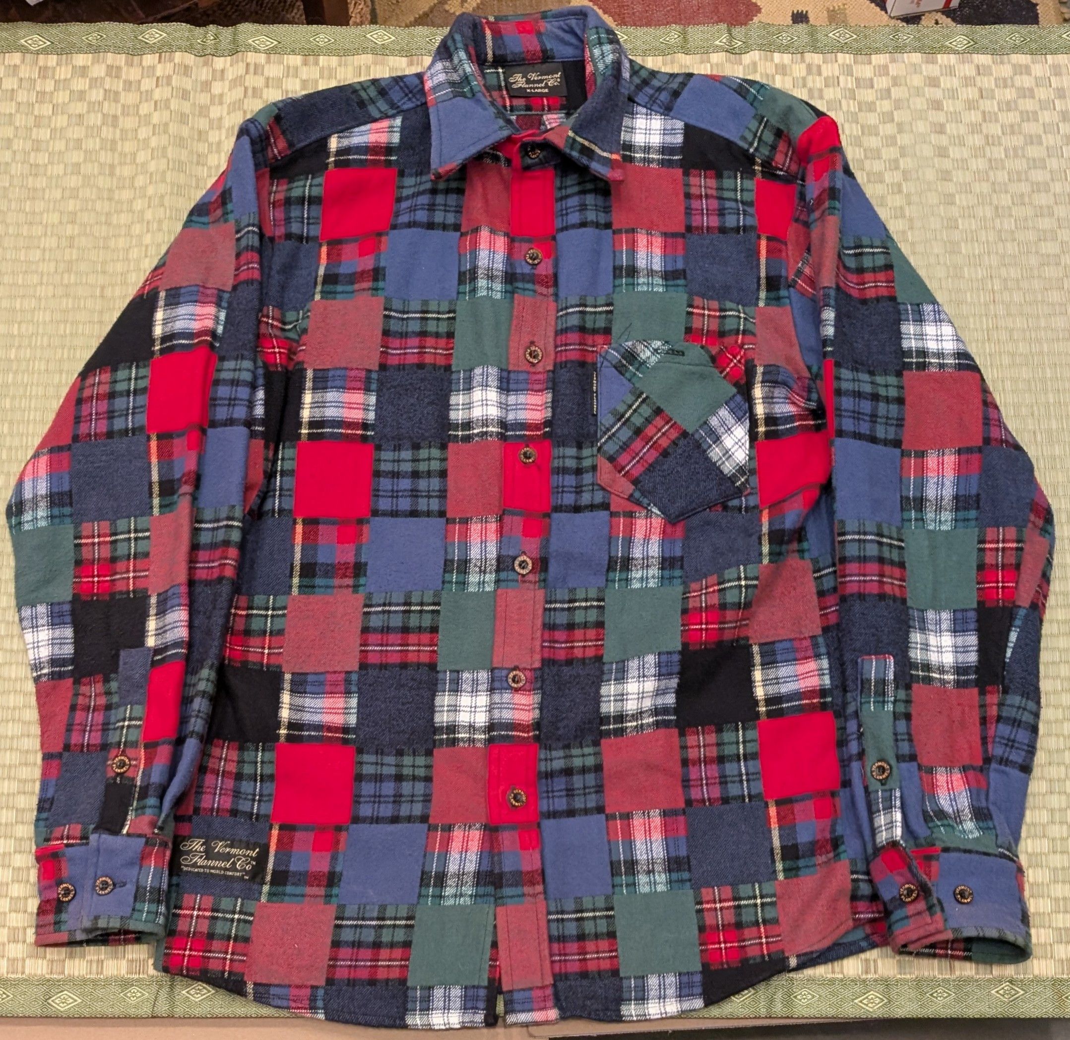 The Vermont Flannel Company Vermont Flannel Company Patchwork Design Shirt Made in USA Size US XL / EU 56 / 4 - 1 Thumbnail