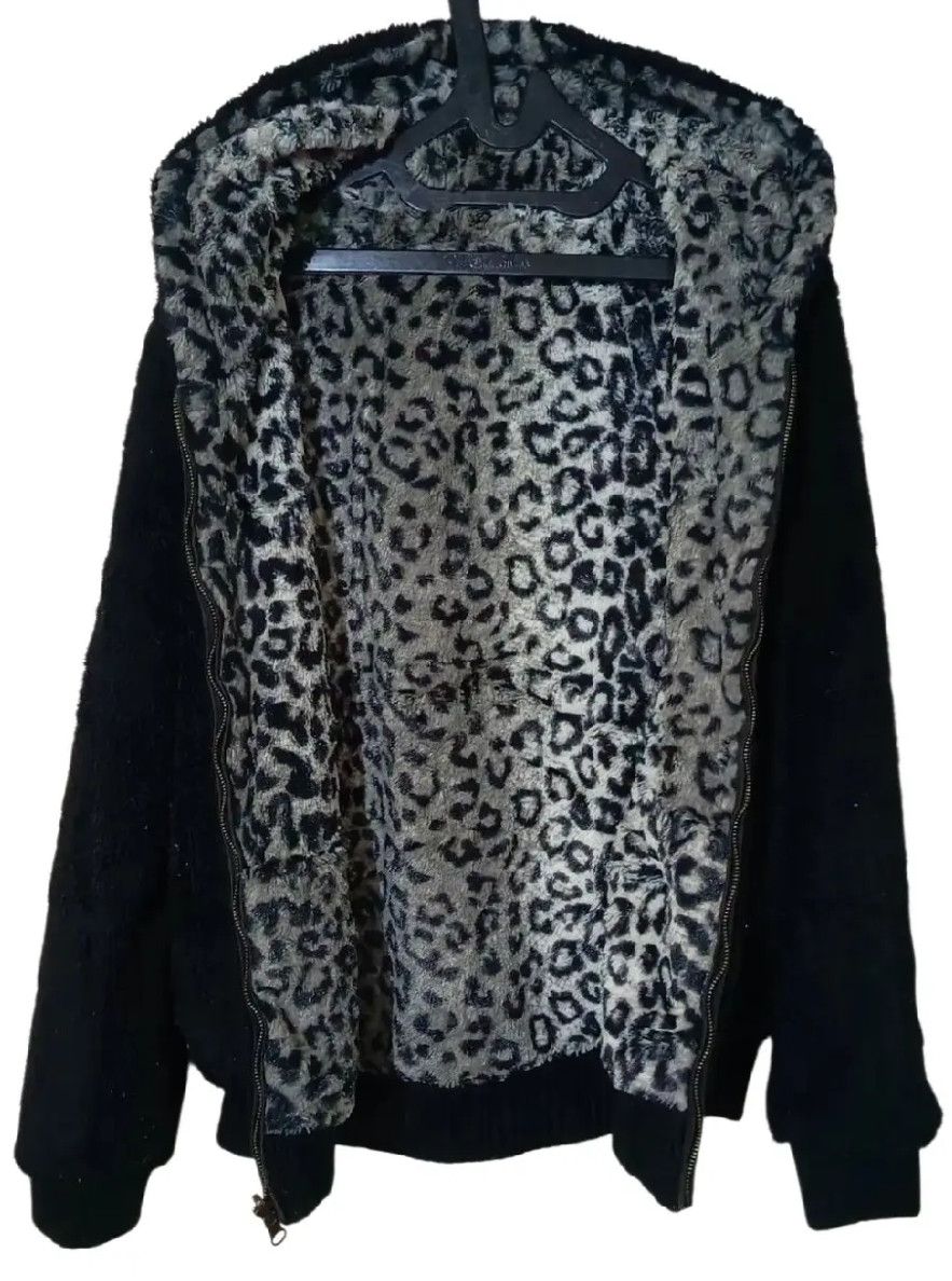 Japanese Brand Vintage Sorridere Leopard Reversible Hooded Jacket Size M / US 6-8 / IT 42-44 - 4 Thumbnail