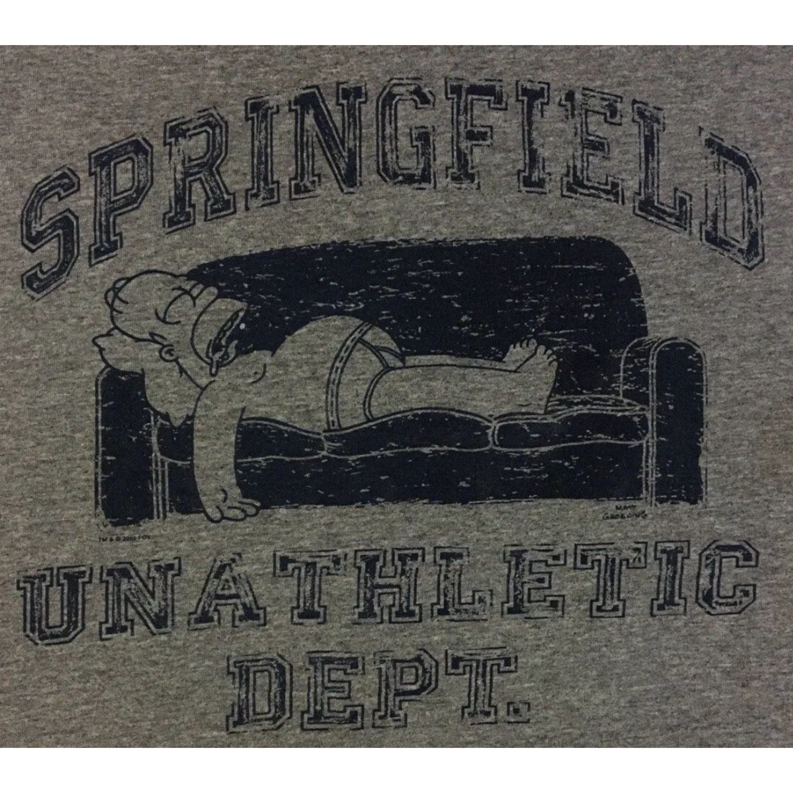Vintage VINTAGE The Simpsons Un-Athletic Dept Shirt M Men Gray 80s 90s Funny Bart College TV Show Futurama Simpsons USA Fox M L Han? Size US M / EU 48-50 / 2 - 2 Thumbnail