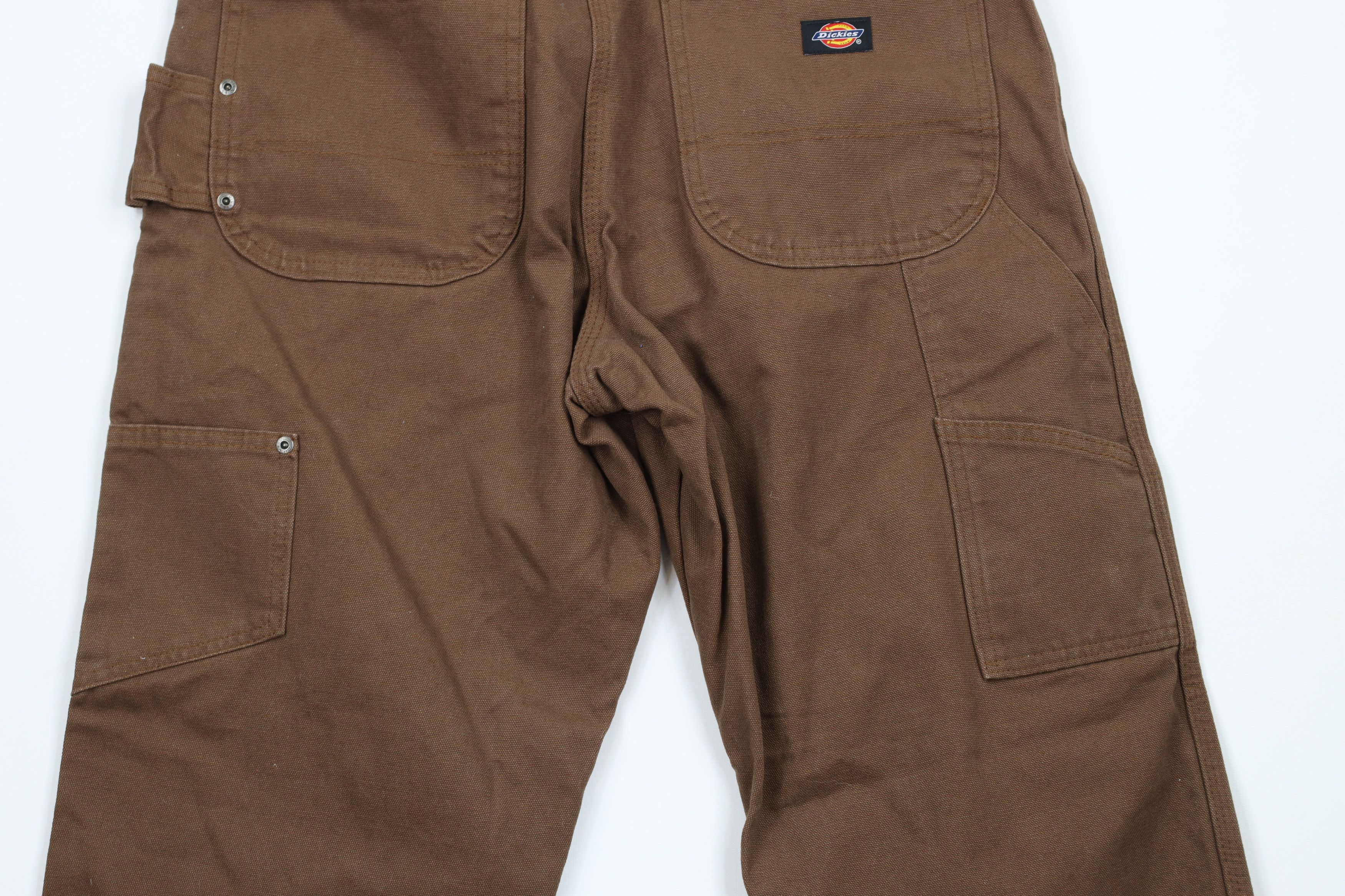 Dickies × Vintage Vintage Dickies Out Wide Leg Canvas Dungaree Pants Brown Size US 34 / EU 50 - 9 Thumbnail