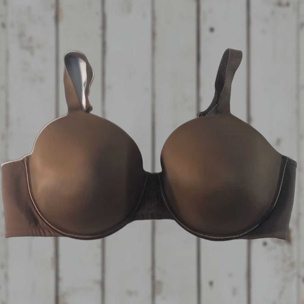 Vintage Vanity Fair Brown Lightly Lined Bra Womens Size 42D Indonesia Size ONE SIZE - 1 Thumbnail
