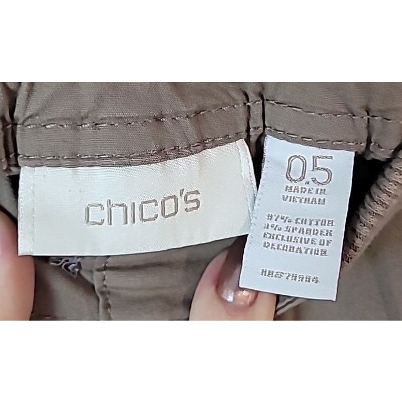Chicos Chico’s Convertible Cargo Pants Beige Crop 0.5 Utility Size 30" / US 8 / IT 44 - 3 Thumbnail