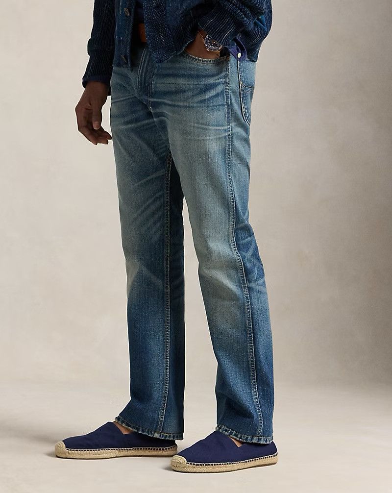 Polo Ralph Lauren Polo Ralph Lauren Heritage Rider Bootcut Jean Blue 33/32 Size US 33 - 3 Thumbnail