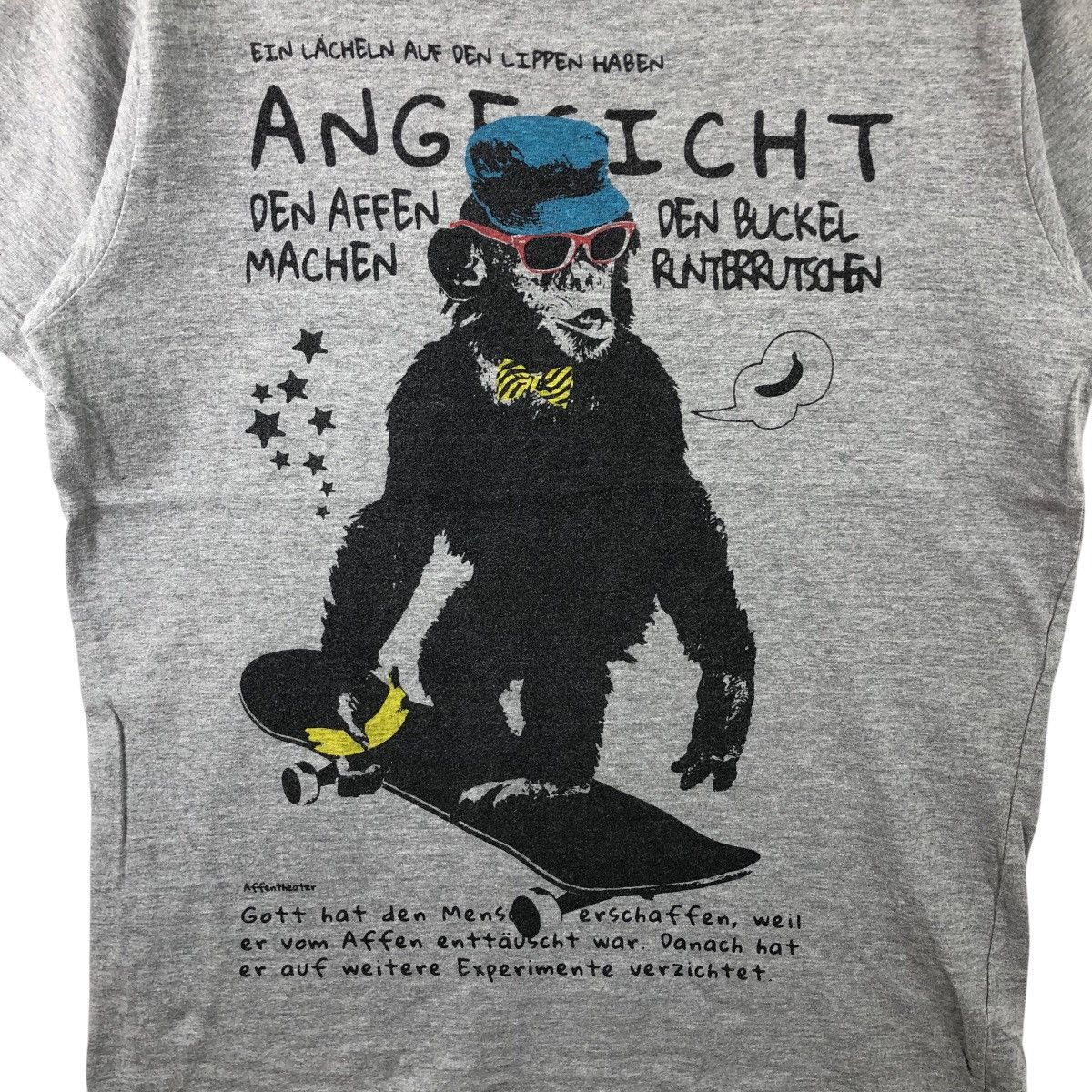 Japanese Brand Apes Tee Shirt Affentheater Big Logo Skaters Size US L / EU 52-54 / 3 - 3 Thumbnail