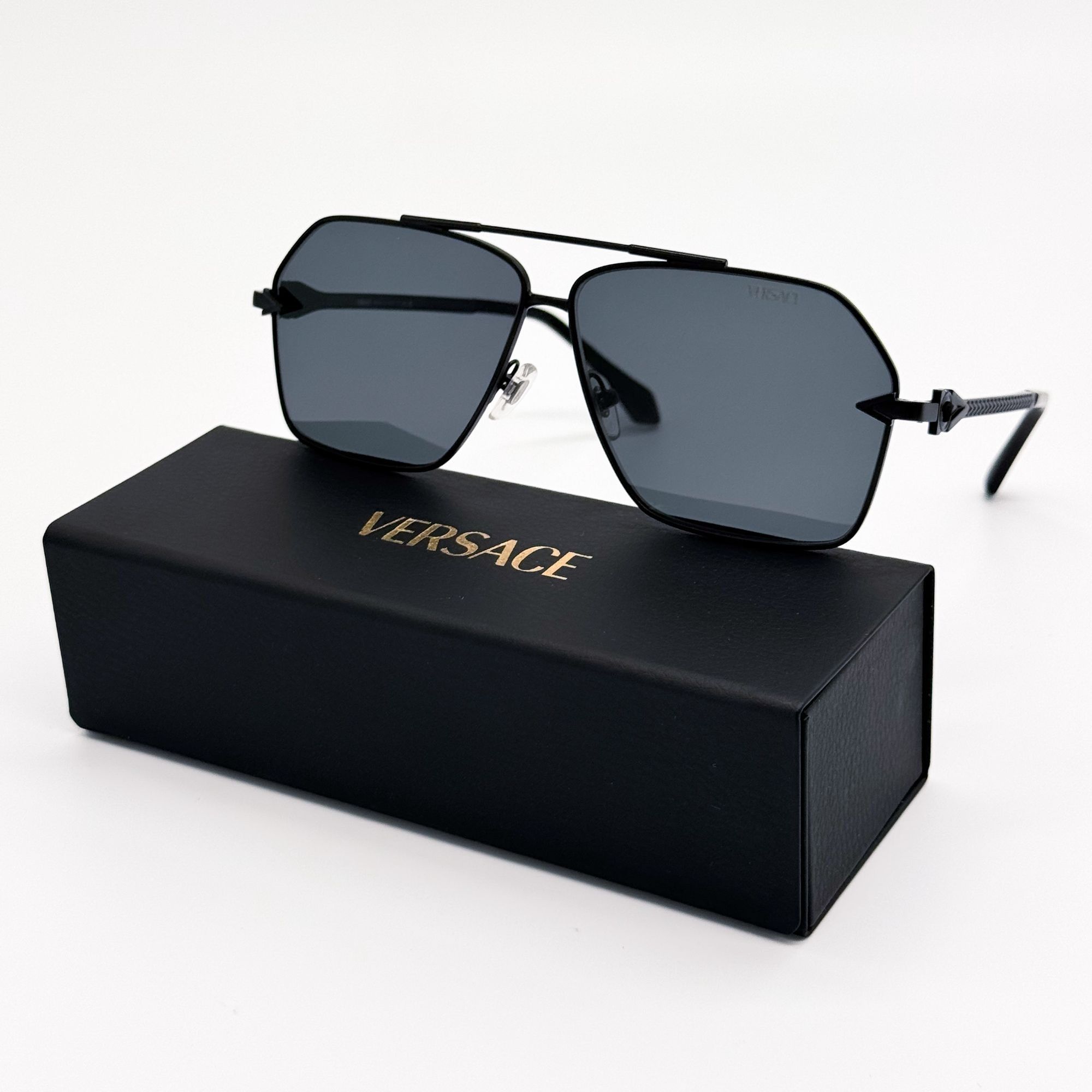 Versace NEW VE2284 1436/87 VERSACE UNISEX BLACK VE2284 143687 Size ONE SIZE - 1 Thumbnail