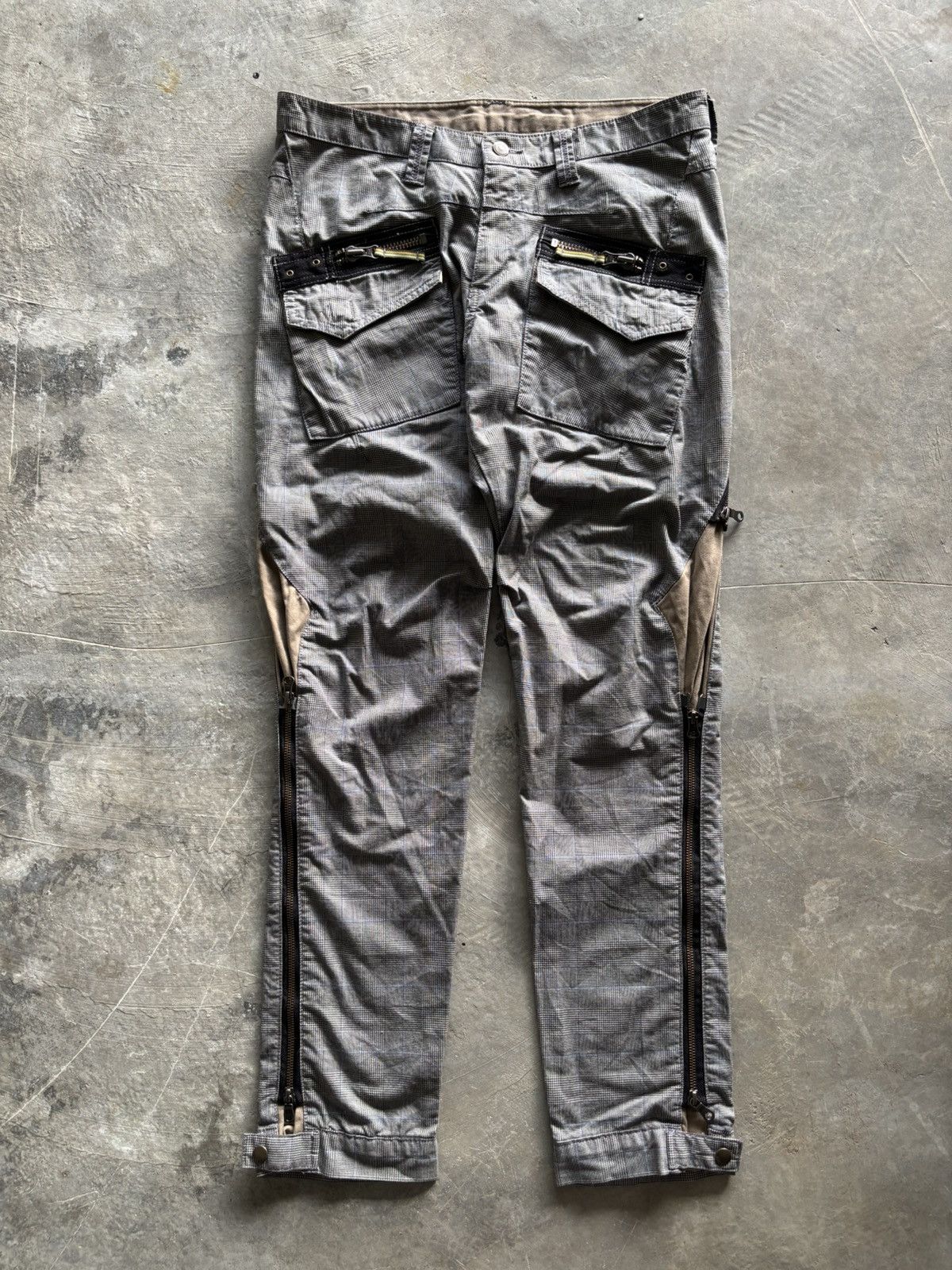 PPFM punk inspired pant side zipper bondage biker