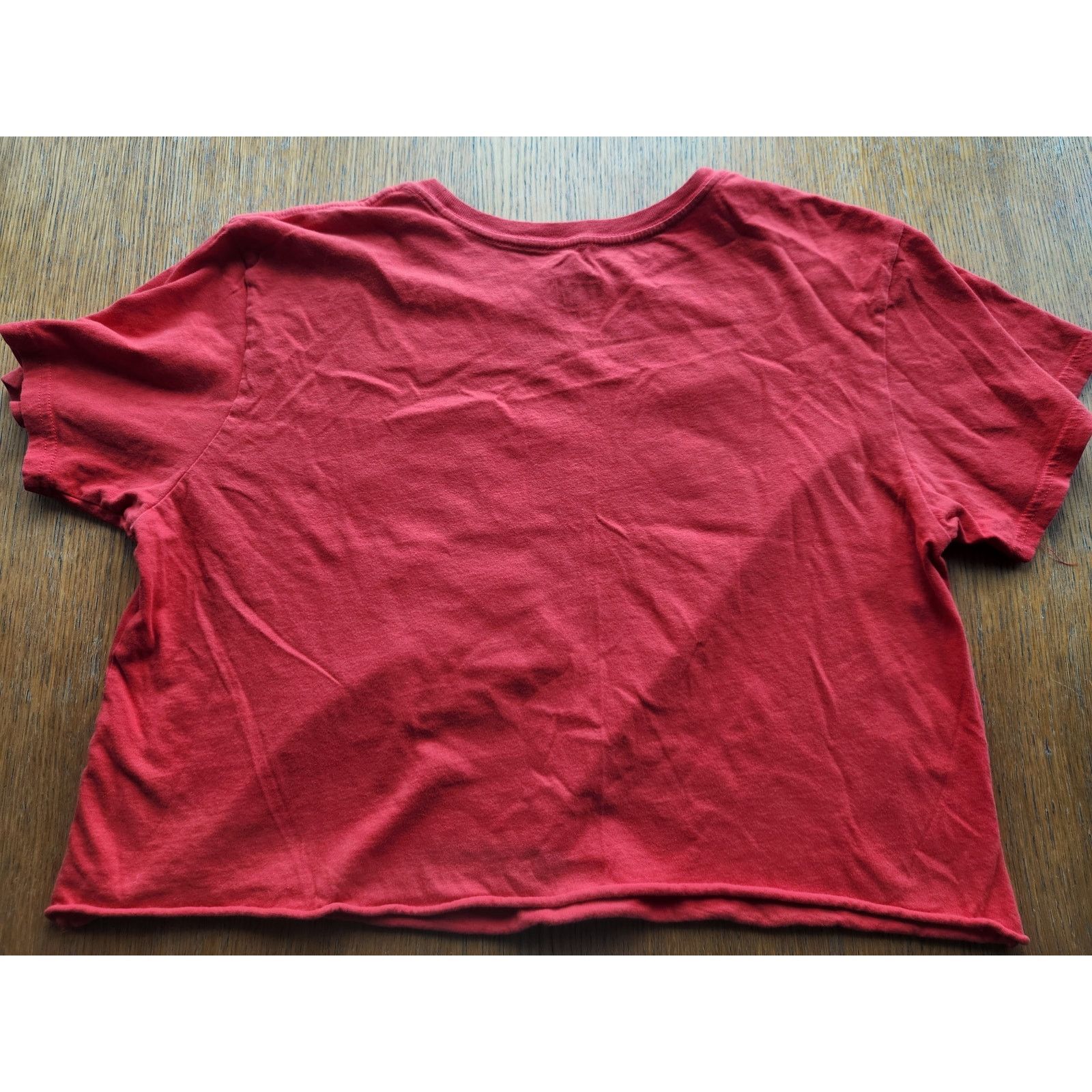 Marvel Comics XL Marvel Red Heart Logo Crop Top Mighty Fine Shirt Size XL / US 12-14 / IT 48-50 - 4 Thumbnail