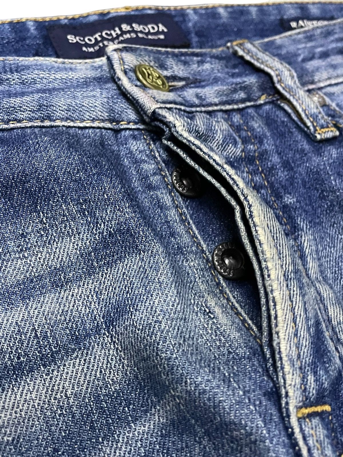 Hysteric Glamour × Scotch & Soda Scotch & Soda Distressed Repaired Heavy Stitched Jeans Size US 30 / EU 46 - 11 Thumbnail