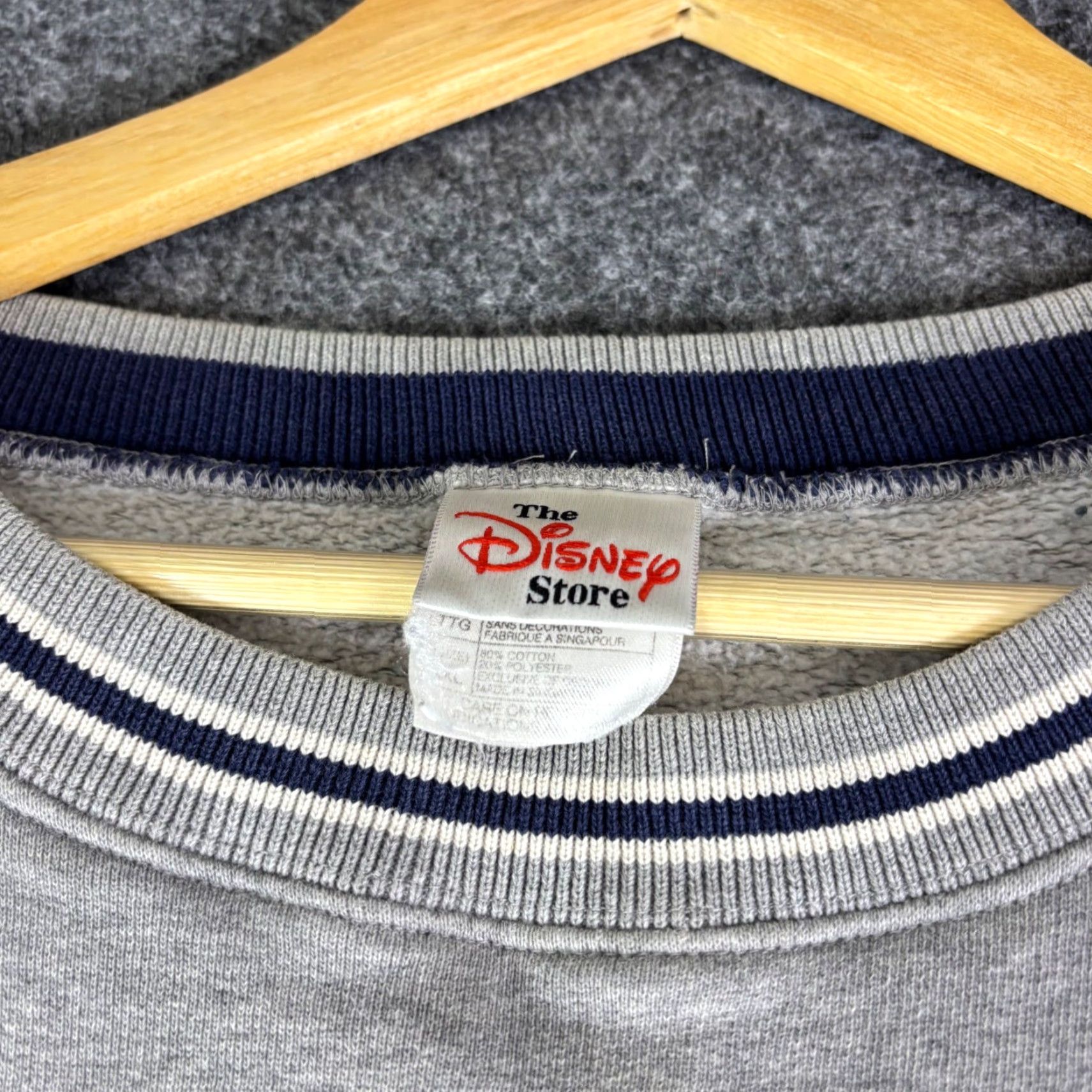 Disney VINTAGE Disney Store Sweatshirt XL Gray Eeyore Embroidered 90s Y2K Size US XL / EU 56 / 4 - 4 Thumbnail