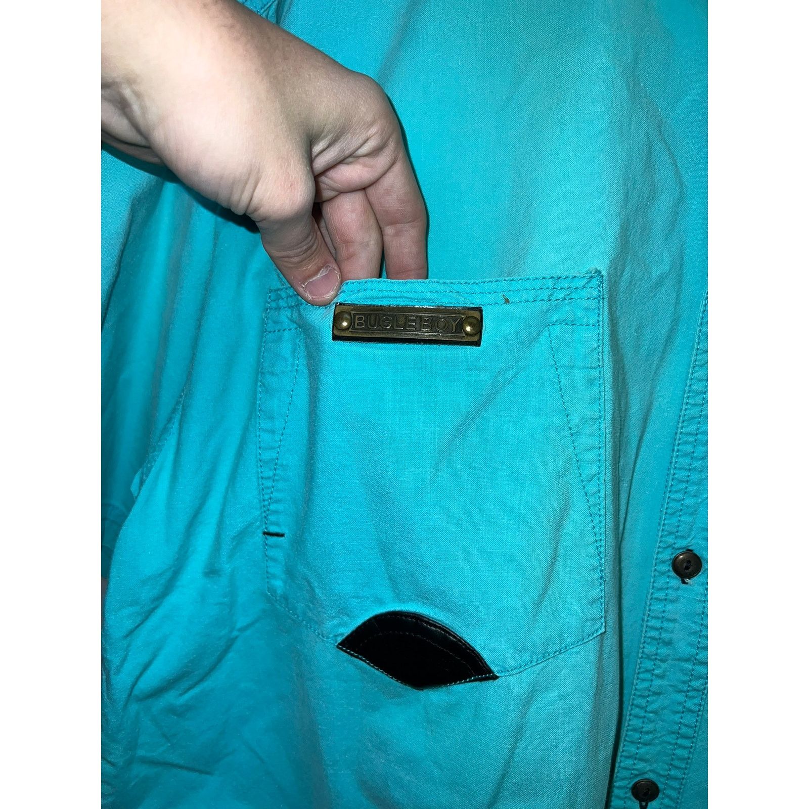 Bugle Boy Bugle Boy CL-950 Uniform Button Down Sky Flier Shirt VTG XL Size US XL / EU 56 / 4 - 6 Thumbnail