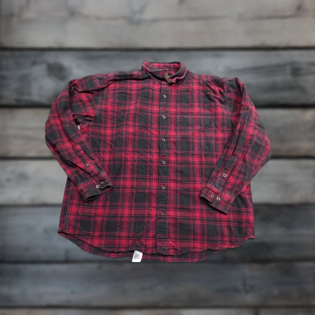 Vintage VINTAGE Cabela's Shirt Mens XL Red Plaid 100% Cotton Flannel Button-Up Outdoors Classic 90s Mens Size US XL / EU 56 / 4 - 1 Thumbnail