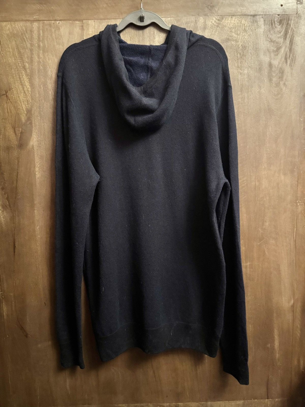 Aspesi aspesi men long navy wool hoodie sweater Size US M / EU 48-50 / 2 - 5 Thumbnail