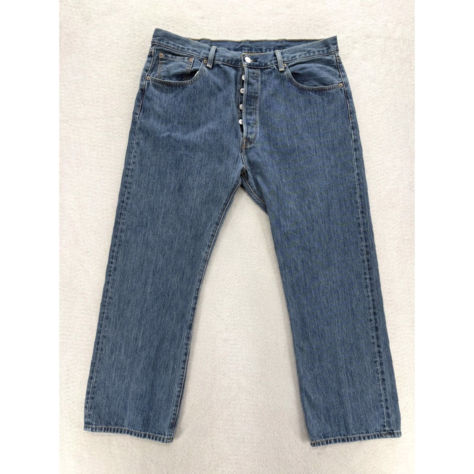 Levi's VINTAGE Levi's 501 Jeans Mens 38x29 Blue Regular Straight Denim Button Fly Y2K Size US 38 / EU 54 - 2 Thumbnail