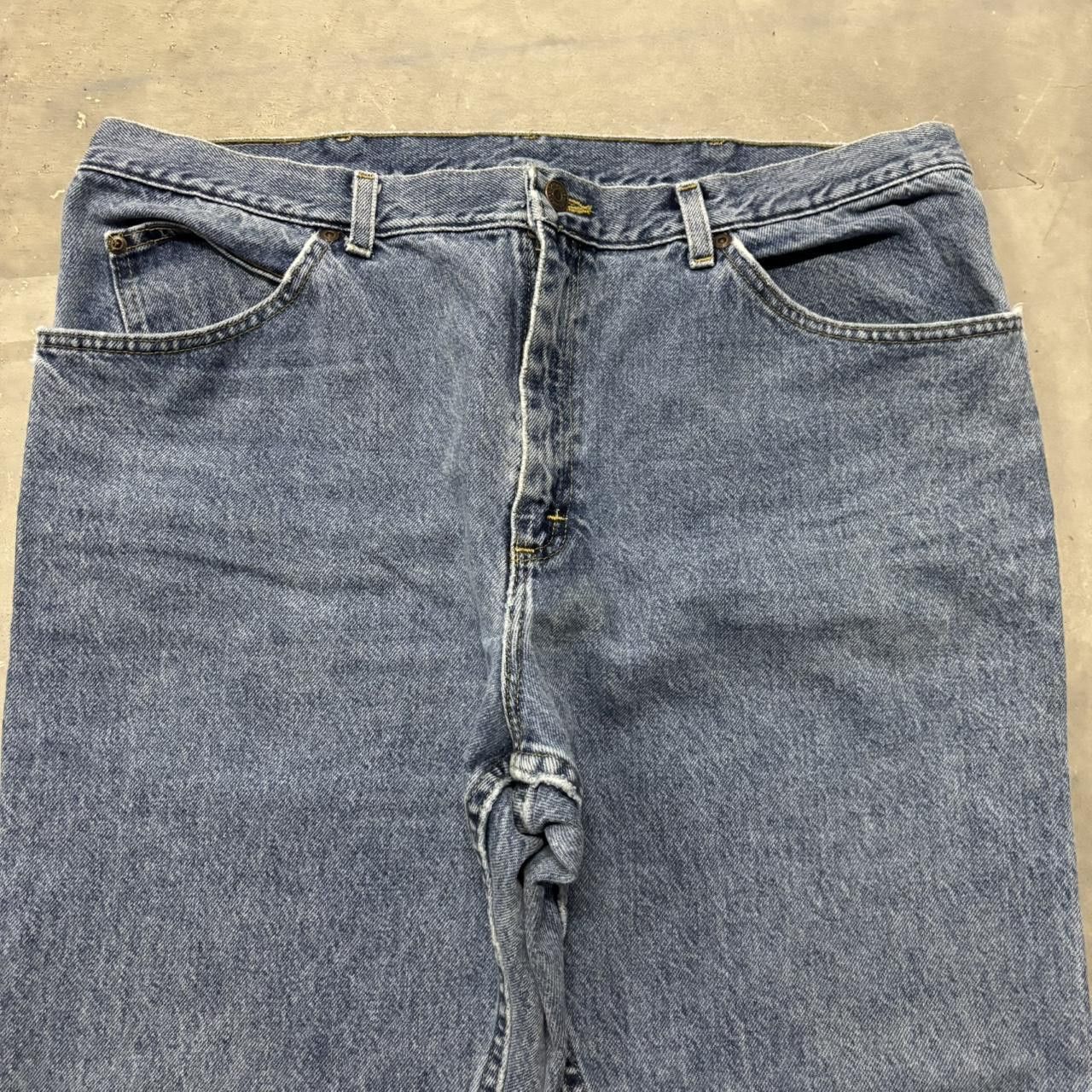 Japanese Brand × Vintage Crazy Vintage Y2K/2000s Medium Wash Essential Denim Jeans! Size US 38 / EU 54 - 5 Thumbnail