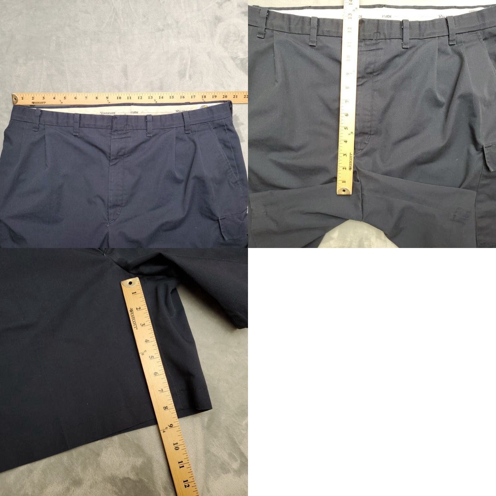 Vintage VTG Team Miller Beer Shorts Men 42 Blue Pleated Cargo Work Delivery Made in USA Size US 42 / EU 58 - 8 Thumbnail