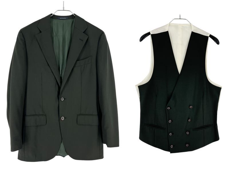 Suitsupply La Spalla Wool Formal Blazer Waistcoat Suit EU:94; UK/US:38L Size 38L - 1 Thumbnail