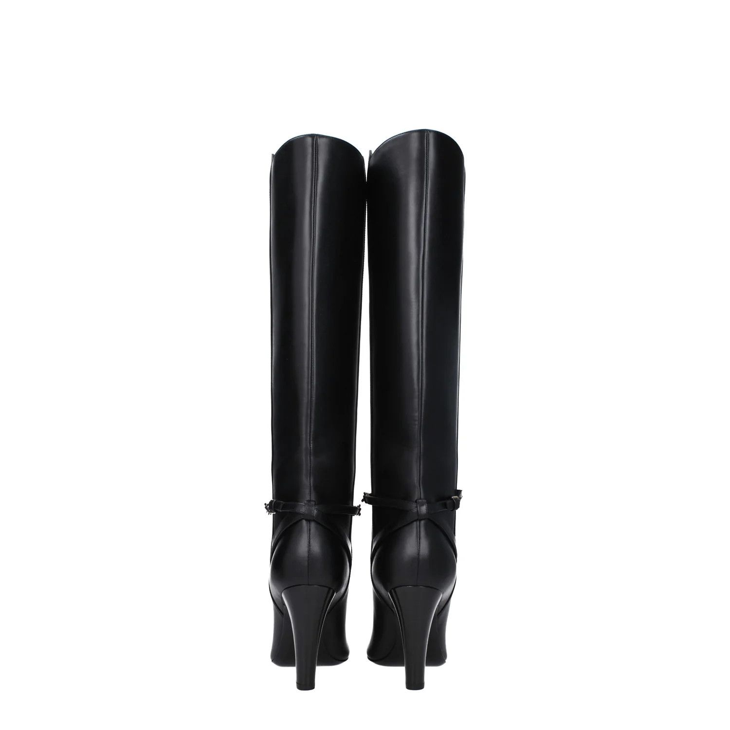 Saint Laurent Paris ob1o1e1124 Leather Boots in Black Size US 7.5 / IT 37.5 - 5 Thumbnail