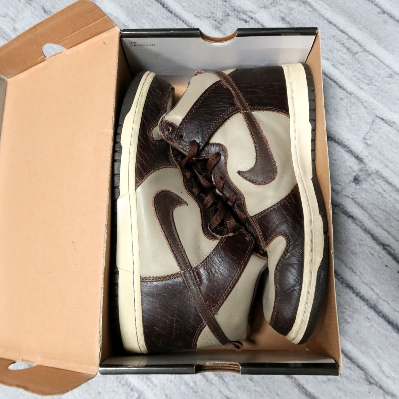 Nike Nike Dunk High Premium Brown 10.5 Mens Shoes Vintage 306968-221 Size US 11 / EU 44 - 2 Thumbnail