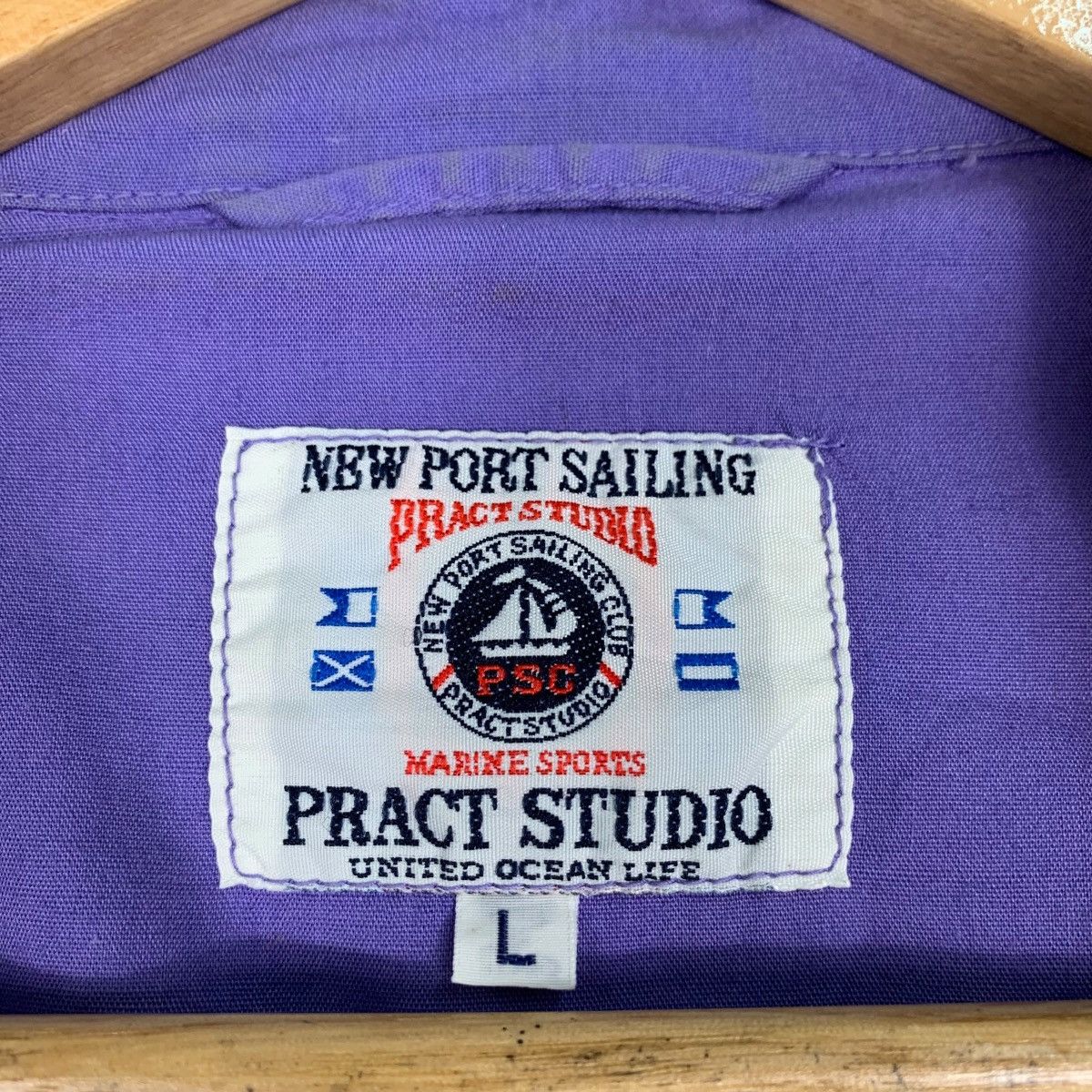 Japanese Brand New Port Sailing Club PRACT STUDIO Purple Jacket #1162-C53 Size US L / EU 52-54 / 3 - 16 Thumbnail