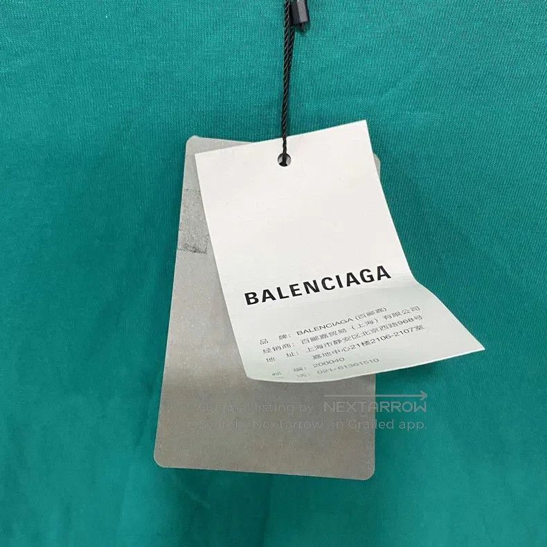 Balenciaga Balenciaga Lake Green Embroidered Valentine's Day Logo Sho Size US S / EU 44-46 / 1 - 5 Thumbnail
