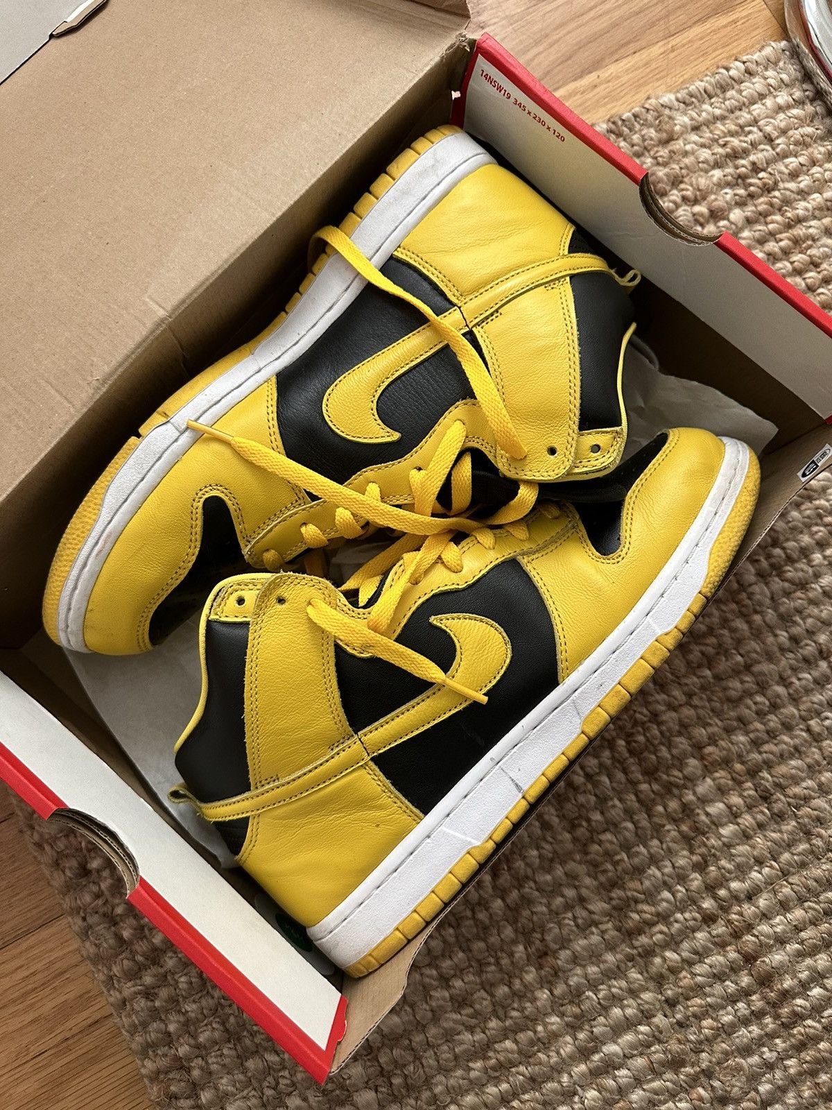 Nike Nike Dunk Hi Goldenrod varsity maize Iowa Size US 10.5 / EU 43-44 - 1 Thumbnail