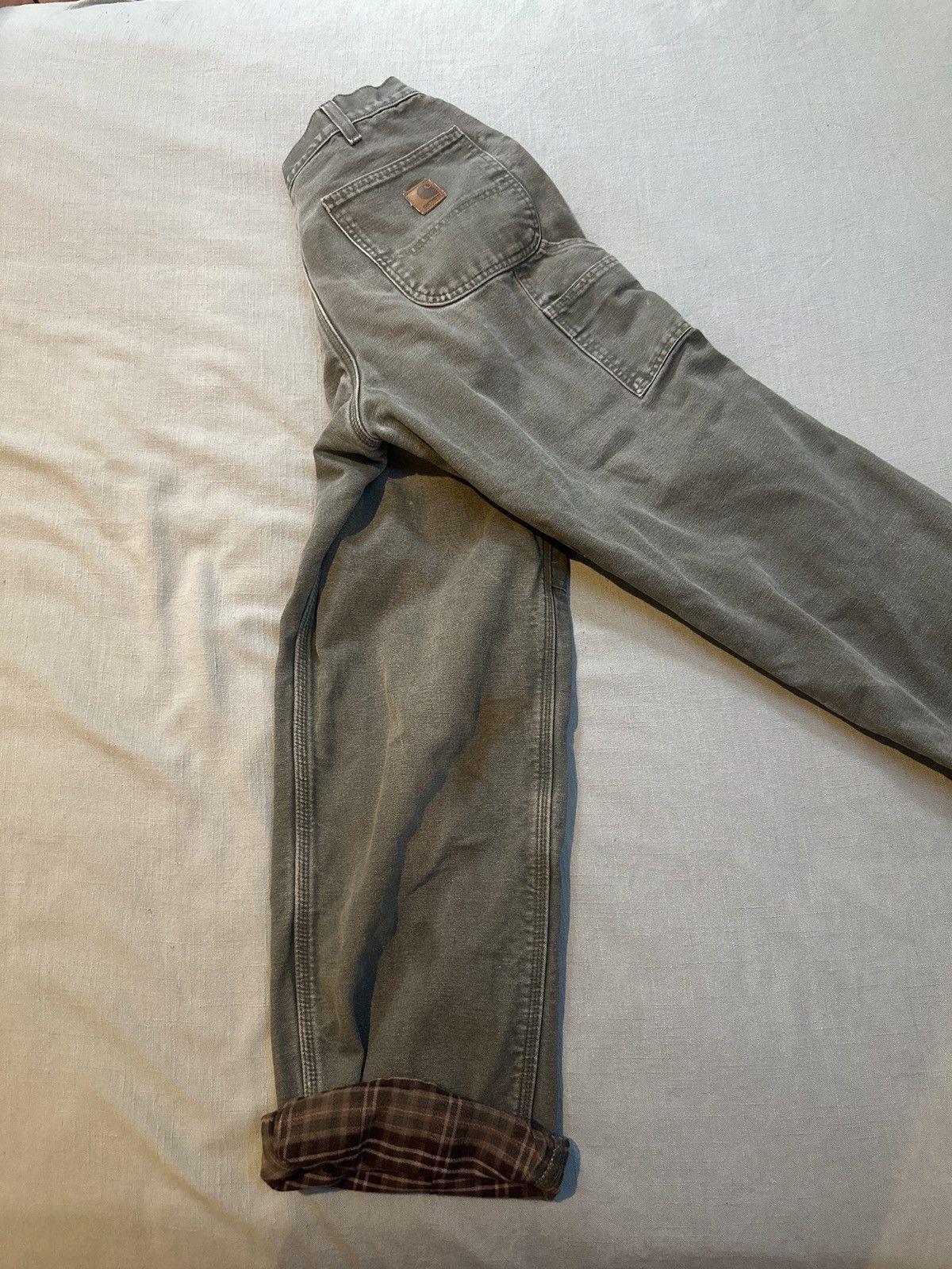 Carhartt Vintage Flannel Lined Carhart pants Size US 32 / EU 48 - 2 Thumbnail