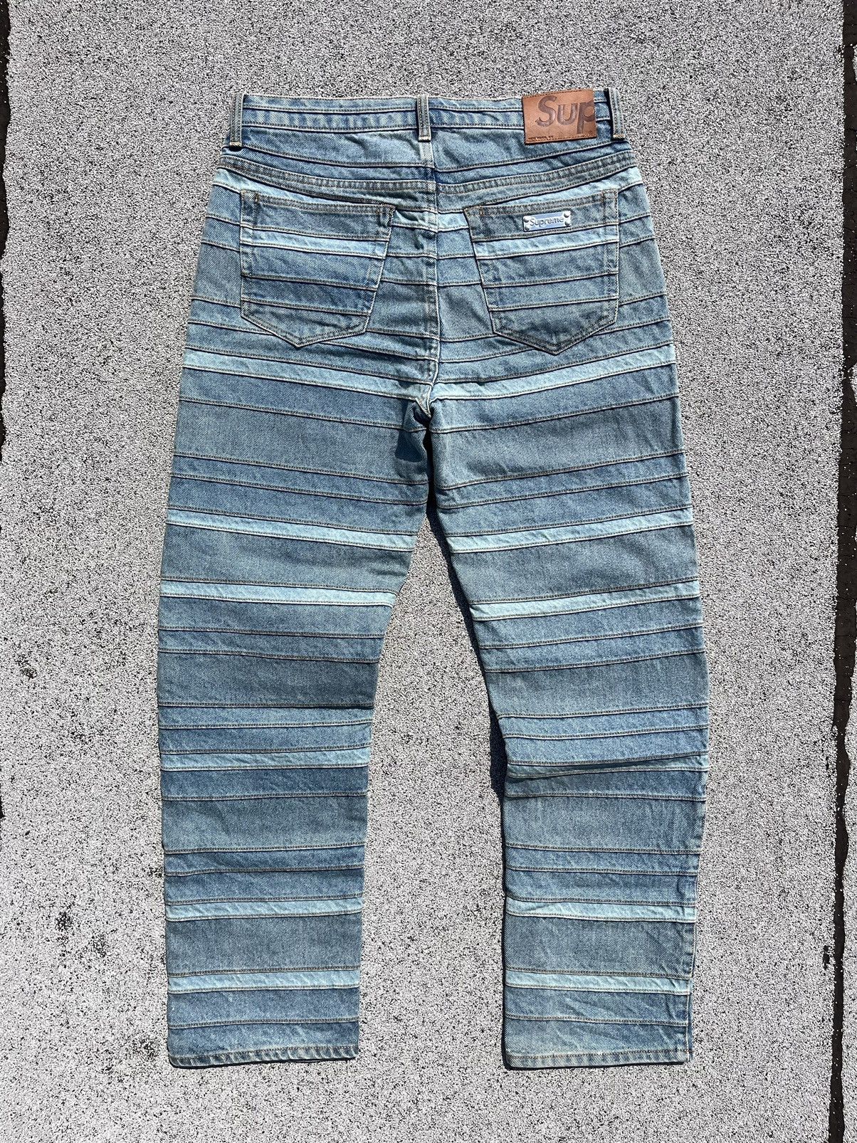 Supreme FW22 Supreme Layered Denim Jean Size US 30 / EU 46 - 2 Thumbnail