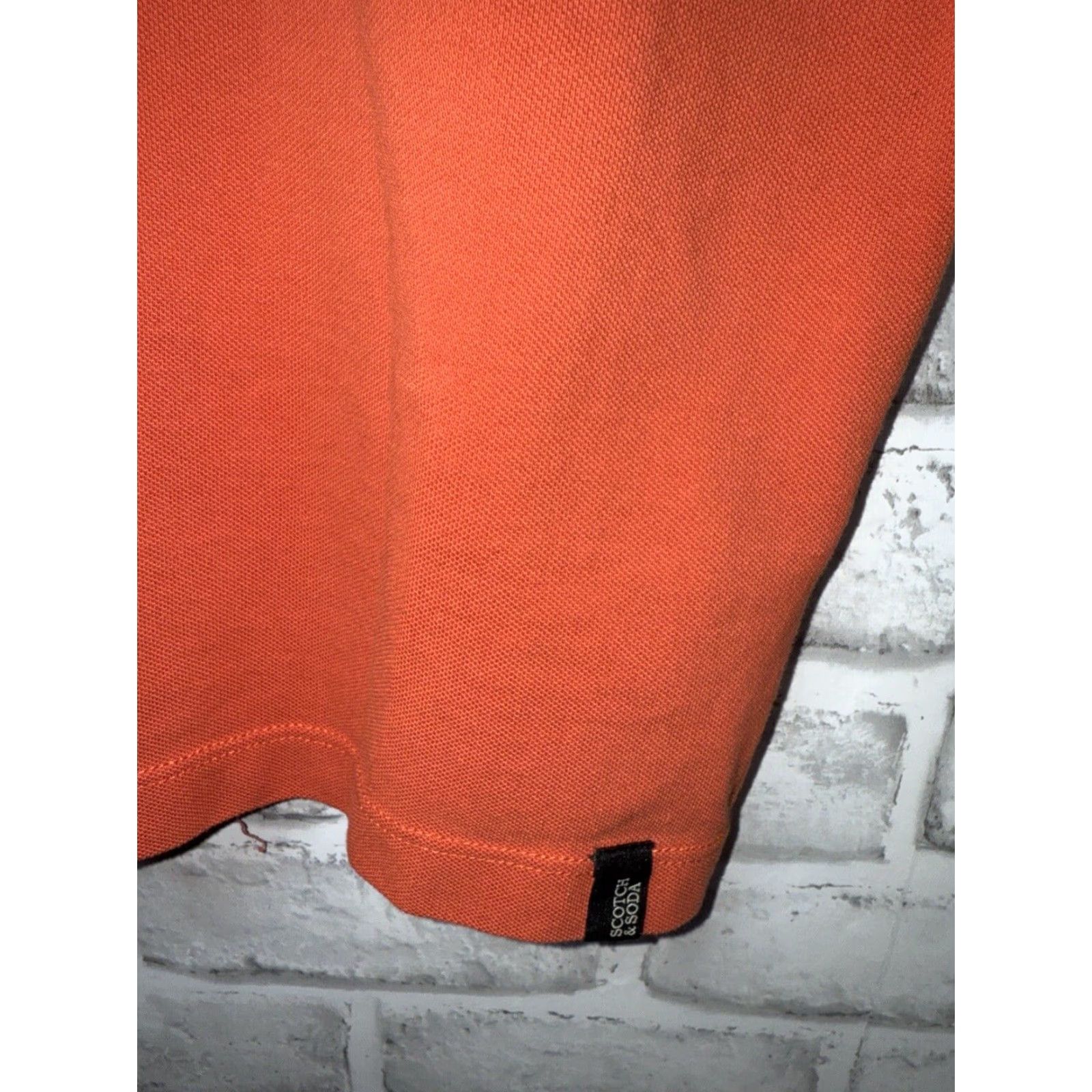 Scotch & Soda VINTAGE Scotch & Soda Pocket Tee Shirt Mens Medium Orange Short Sleeve Cotton American Size US 31 - 5 Thumbnail