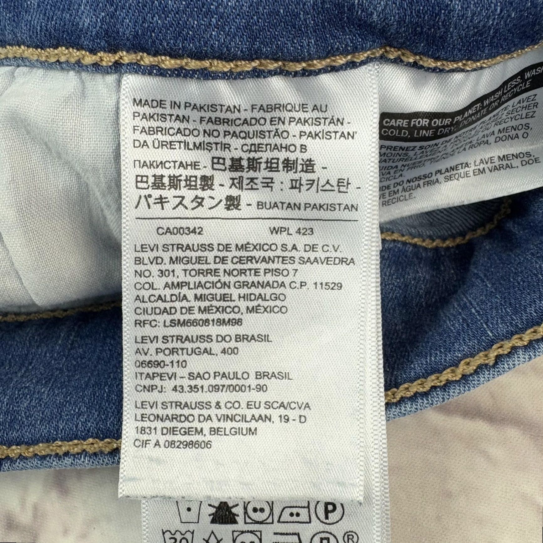 Levi's Levi's 720 High Rise Super Skinny Jeans Womens 30 Blue Denim Distressed Ankle Jeans 5-Pocket Design Slim Zip Fly Womens Size 30" / US 8 / IT 44 - 7 Thumbnail