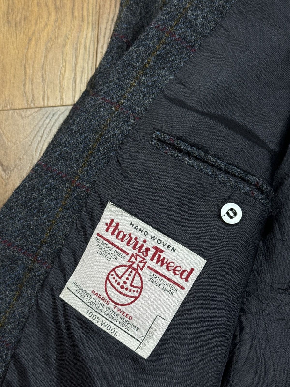 Harris Tweed Vintage wool blazer Harris Tweed original luxury item Size 42L - 2 Thumbnail