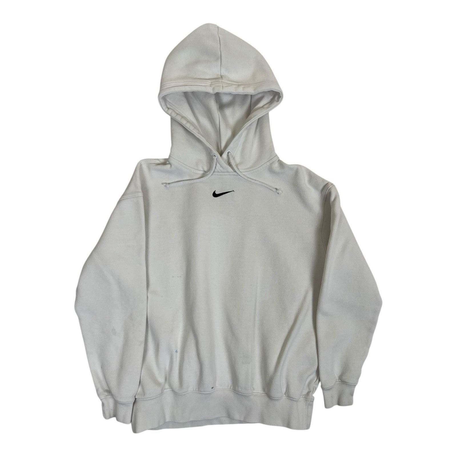 Nike Vintage Nike Center Swoosh White Hoodie Sweatshirt Size XS Y Size US XS / EU 42 / 0 - 1 Thumbnail