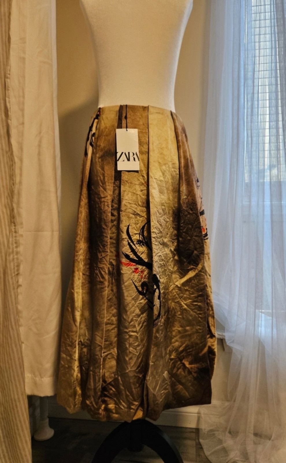 Vintage × Zara Asia Region Exclusive Limited Edition/ Printed Lantern Skirt Size 28" / US 6 / IT 42 - 9 Thumbnail