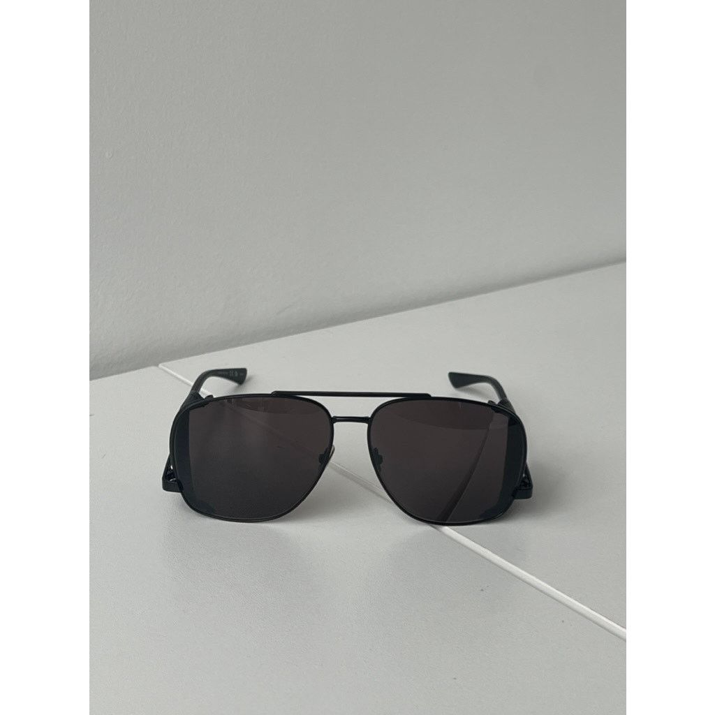 Saint Laurent Paris NEW Saint Laurent SL653 Leon Shield Aviator Sunglasses Black Size ONE SIZE - 7 Thumbnail