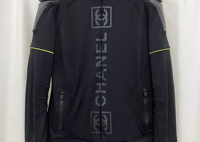Chanel CHANEL Logo Racing Zip-Up Jacket Size M / US 6-8 / IT 42-44 - 4 Thumbnail