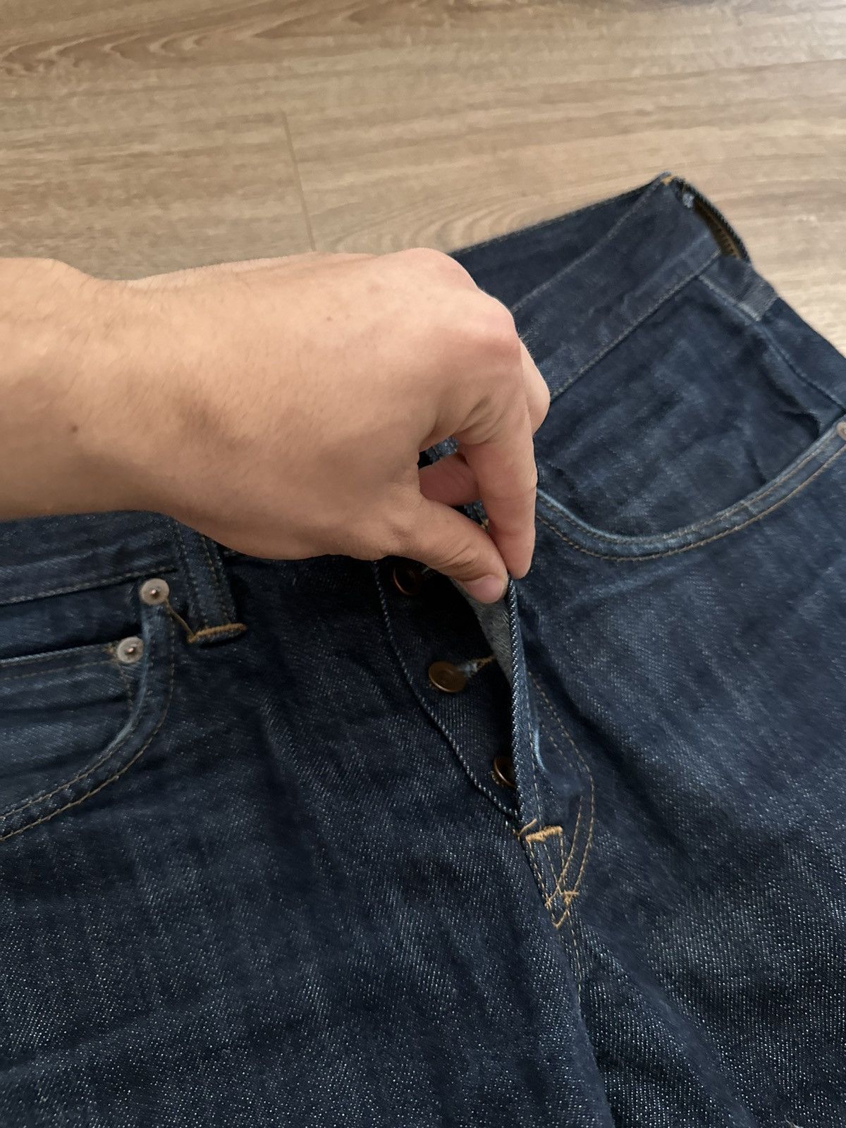 Edwin 🔥VINTAGE EDWIN SELVEDGE DENIM STRAIGHT JAPAN JEANS🔥 Size US 31 - 12 Thumbnail