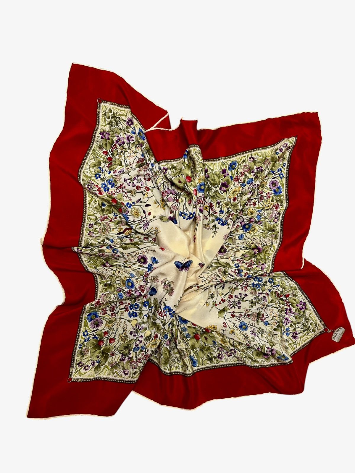 Celine Celine Silk Scarf free gift Celine Handkerchief Size ONE SIZE - 4 Thumbnail
