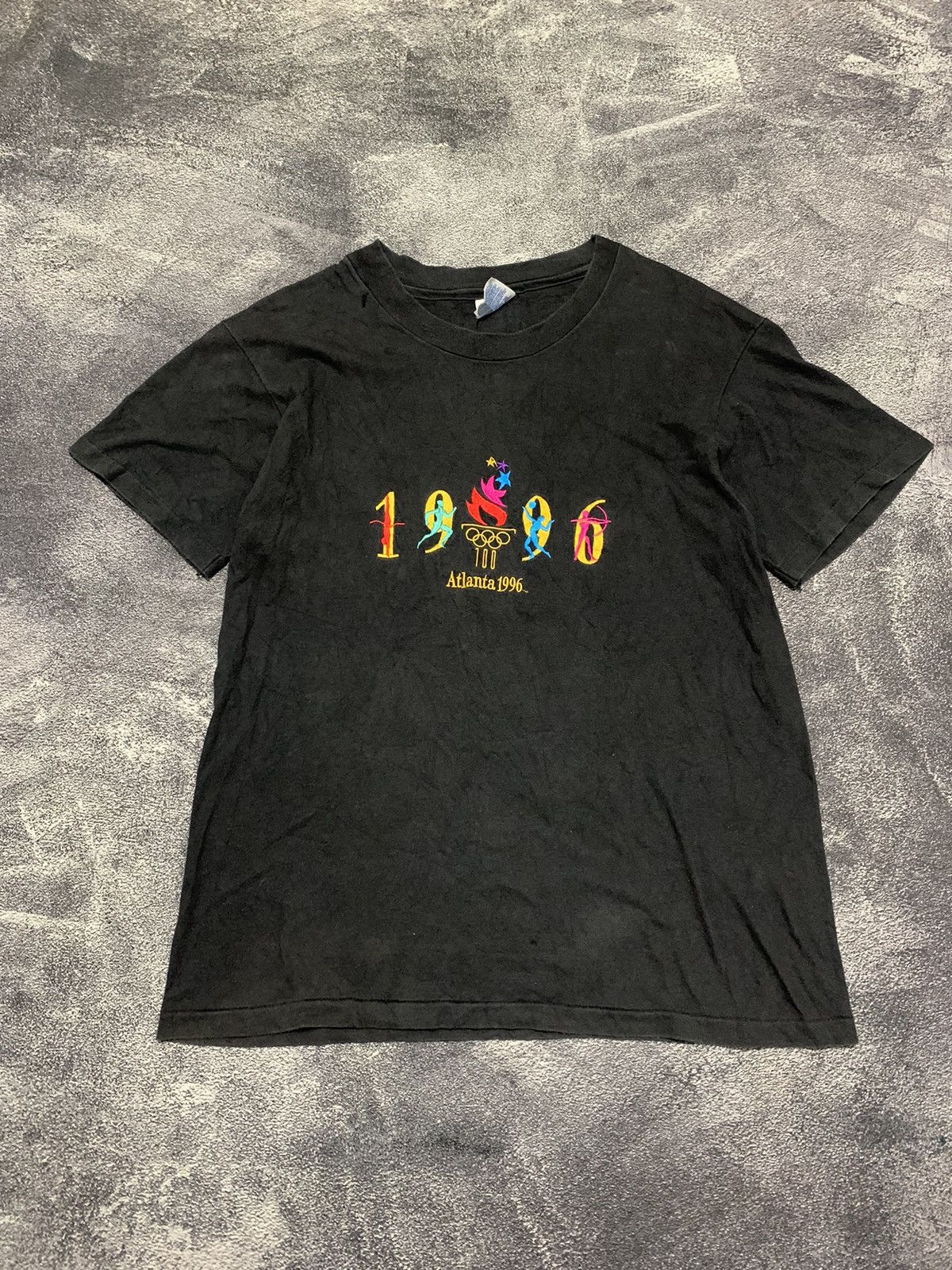 Hanes T-shirt hanes atlanta 1996 vintage Size US M / EU 48-50 / 2 - 1 Thumbnail