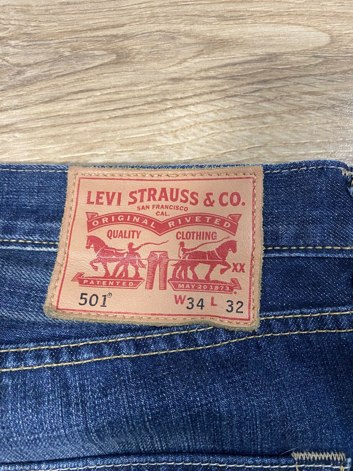 LVC × Levi's × Levi's Made & Crafted Levi’s 501 Sun-faded Denim-head Japanese Style Jeans Size US 34 / EU 50 - 11 Thumbnail