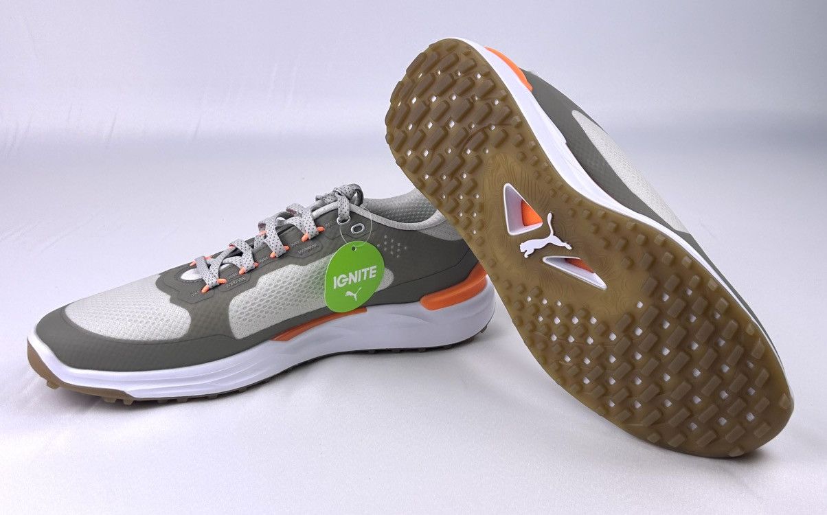 Puma Puma Ignite Elevate X Golf Sneakers Grey Orange Men 11 New Size US 11 / EU 44 - 7 Thumbnail