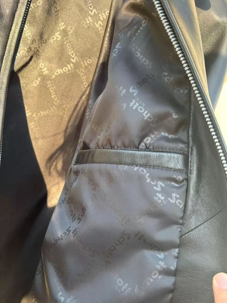 Schott Schott Leather coat Size US L / EU 52-54 / 3 - 3 Thumbnail