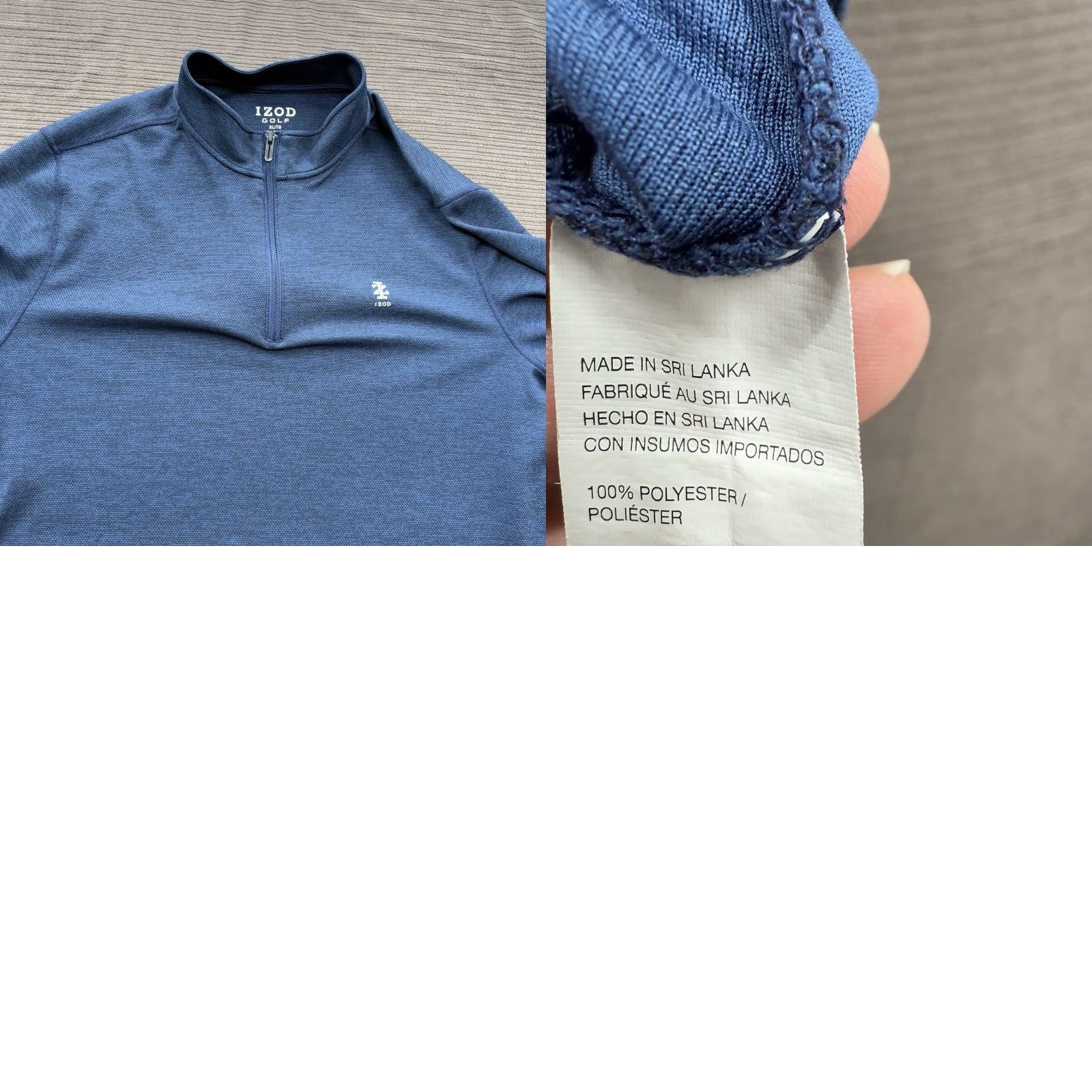 Izod VINTAGE IZOD Golf Pullover Women XL Blue Polyester 1/4 Zip Long Sleeve Golf Preppy Size US XL / EU 56 / 4 - 8 Thumbnail