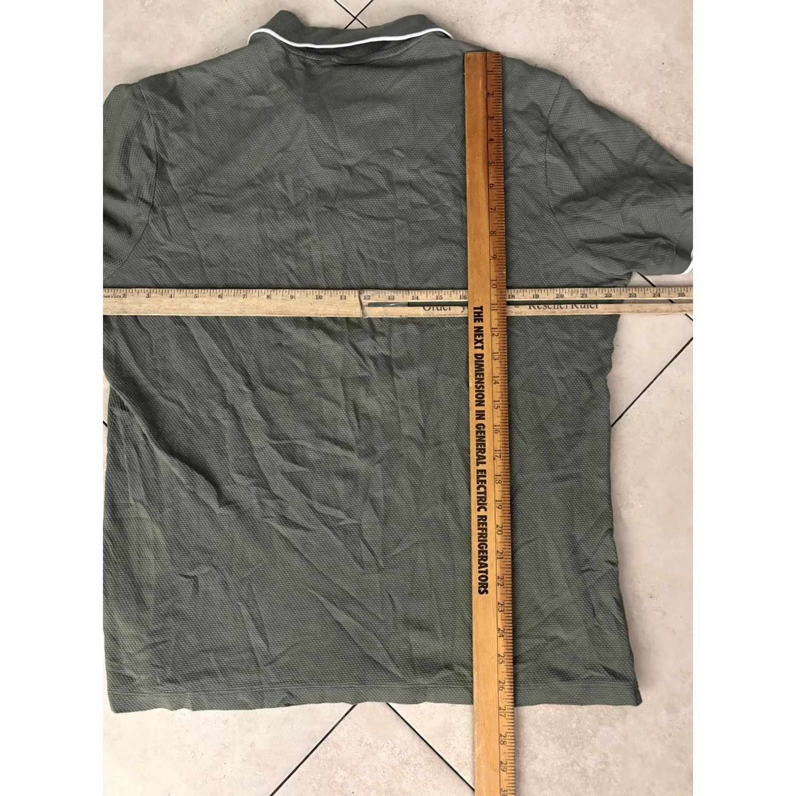 Hugo Boss HUGO BOSS Shirt Mens XL Green Polo Pique Contrast Piping Short Sleeve Size US XL / EU 56 / 4 - 5 Thumbnail