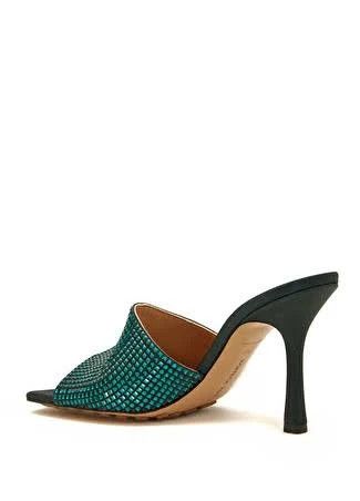 Bottega Veneta o1n1vont1024 Stretch 90 Crystal-Embellished Sandals Inkwell Size US 8 / IT 38 - 5 Thumbnail