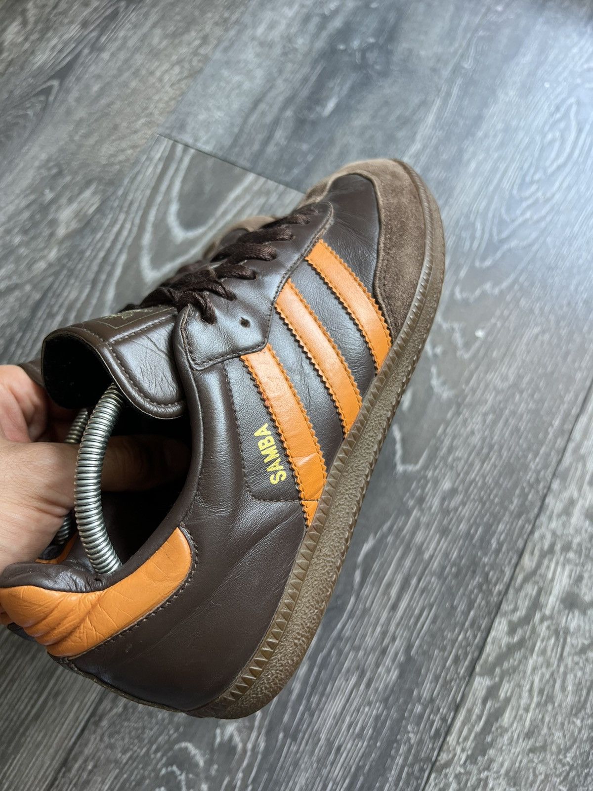 Adidas Vintage rare y2k 2006 Adidas Samba Og Low Sneakers brown Size US 8 / EU 41 - 9 Thumbnail