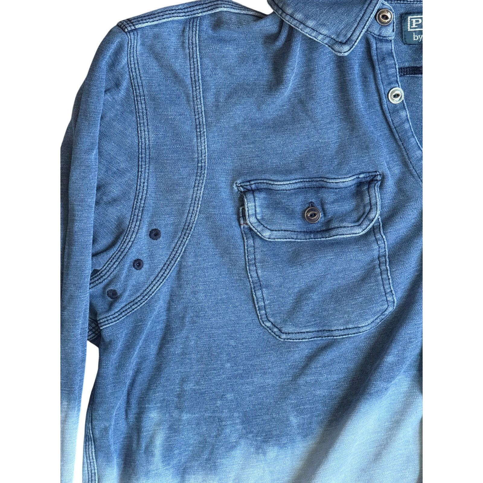 Polo Ralph Lauren Polo Ralph Lauren Custom Dip-Dye Chambray Shirt Size L Size US L / EU 52-54 / 3 - 4 Thumbnail