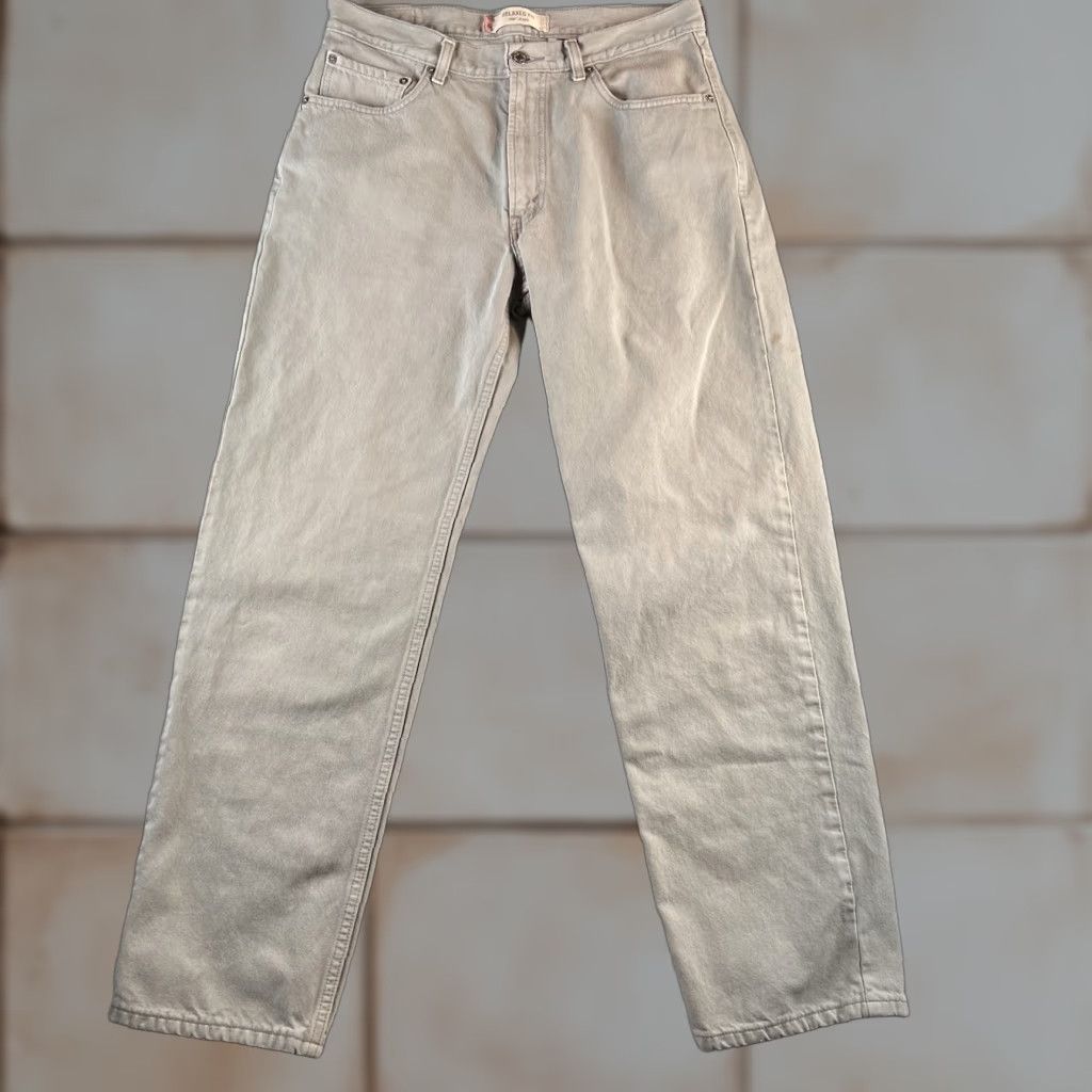Levi's VINTAGE Levi's 550 Jeans Men's 34x34 Gray Denim Relaxed Straight 5-Pocket USA 90s Size US 34 / EU 50 - 1 Thumbnail