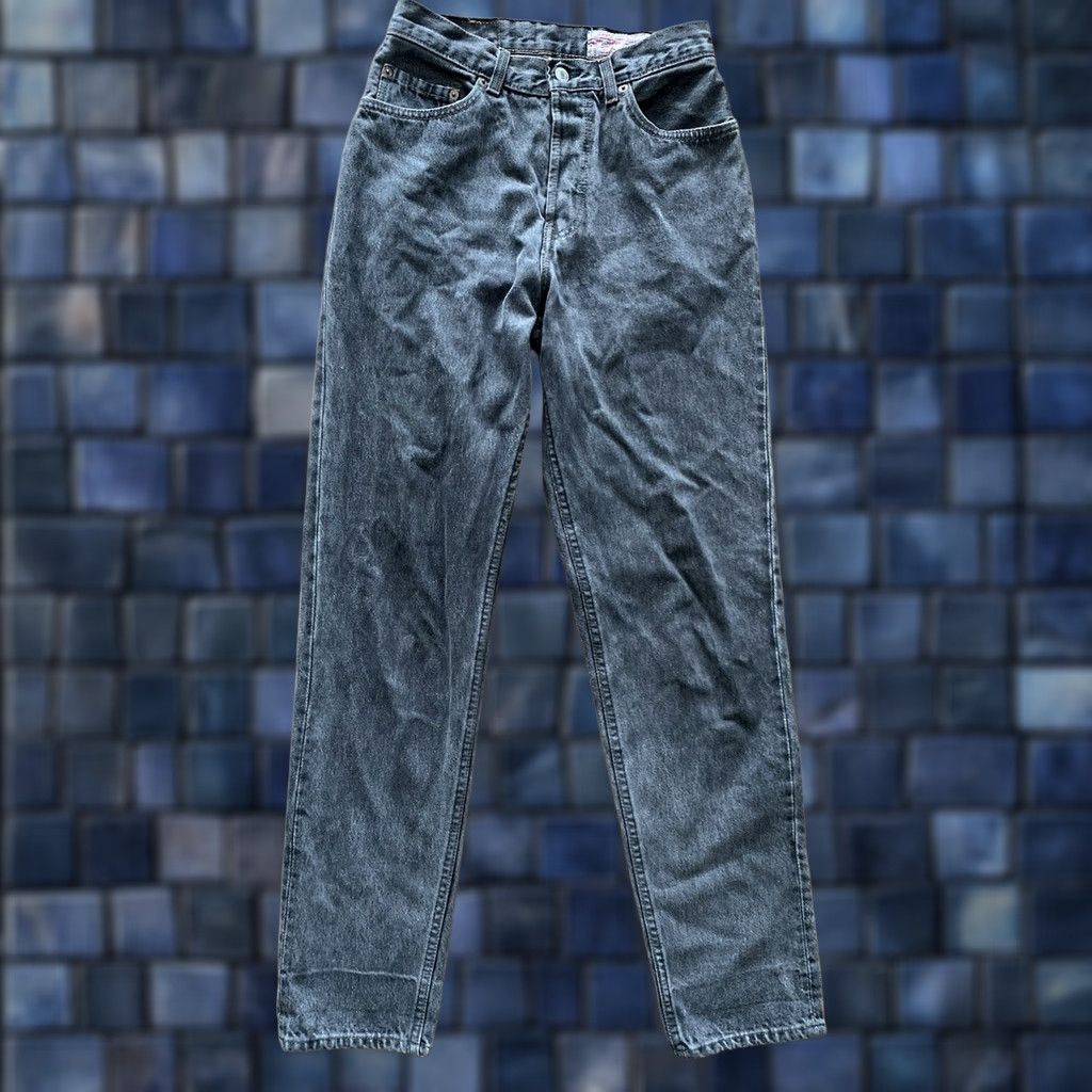 Levi's VINTAGE Levi's 901 Jeans Womens 29x32 High Rise Dark Denim USA 80s 90s City Hipster Logo Retro Straight Womens Size 29" - 1 Thumbnail